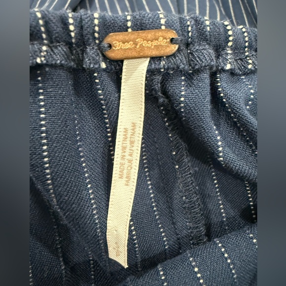 FREE PEOPLE Navy Black and white stripes Womens Jumpsuit Size S - Picture 11 of 14